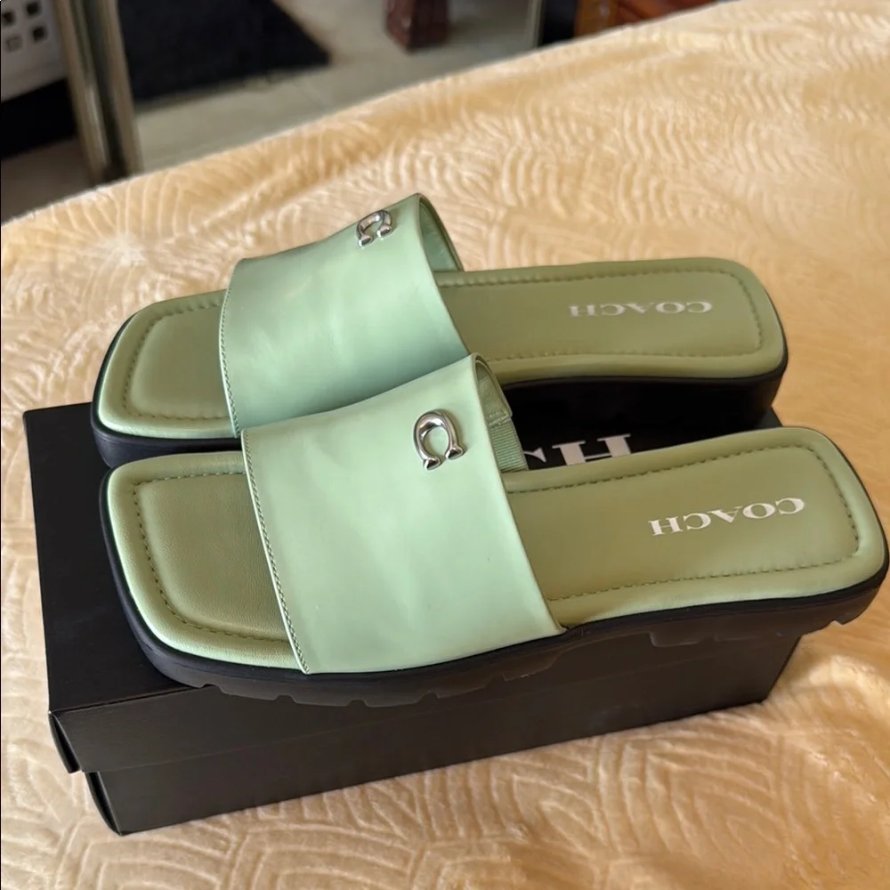 Coach Florence Leather Sandal - Picture 8 of 8